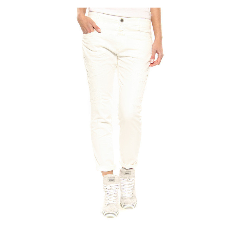Jeans “Cropped Worker“ Closed white